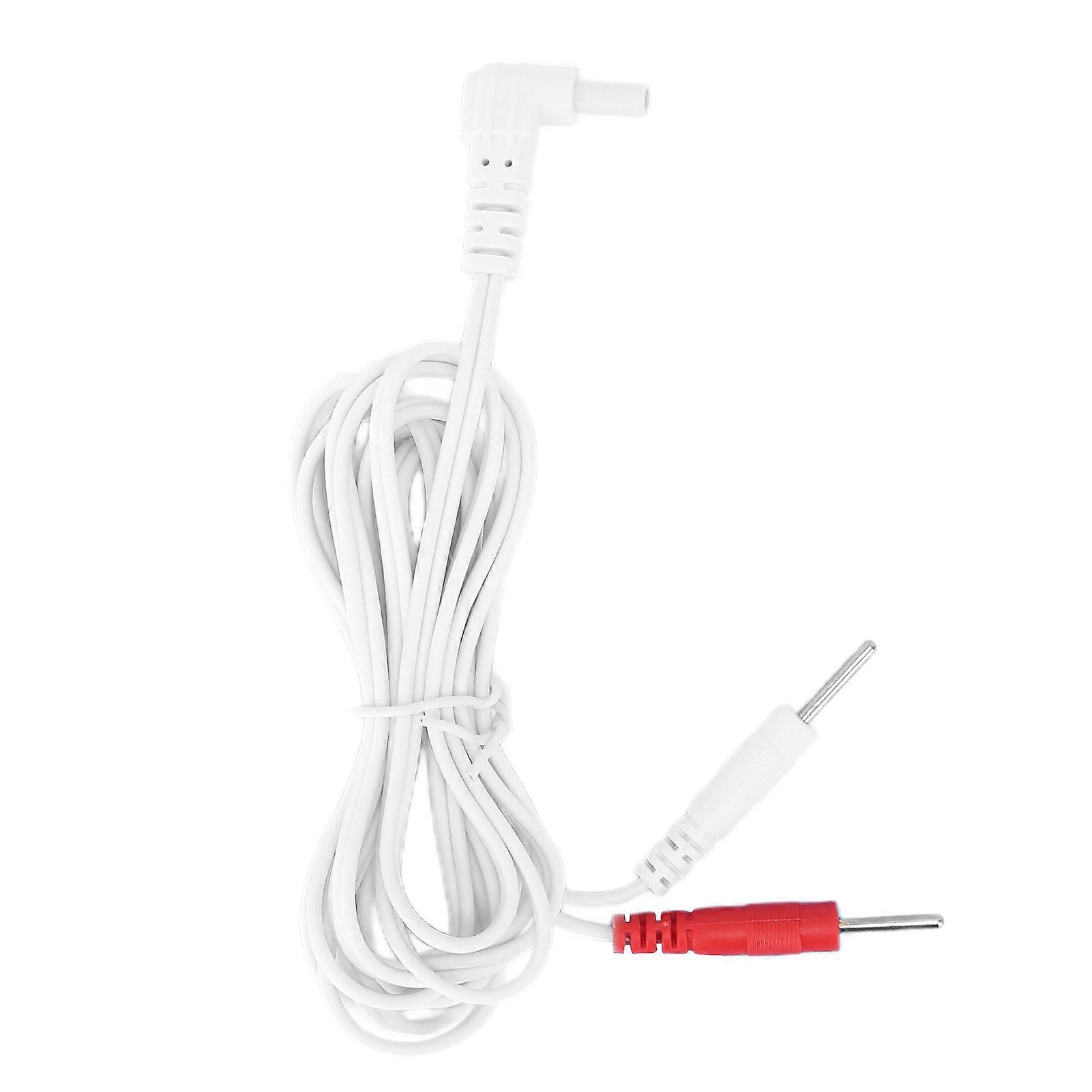 2 in 1 Portable Massage Machine Electrode Wire Replacement Electrode Lead Wires Connector Cables