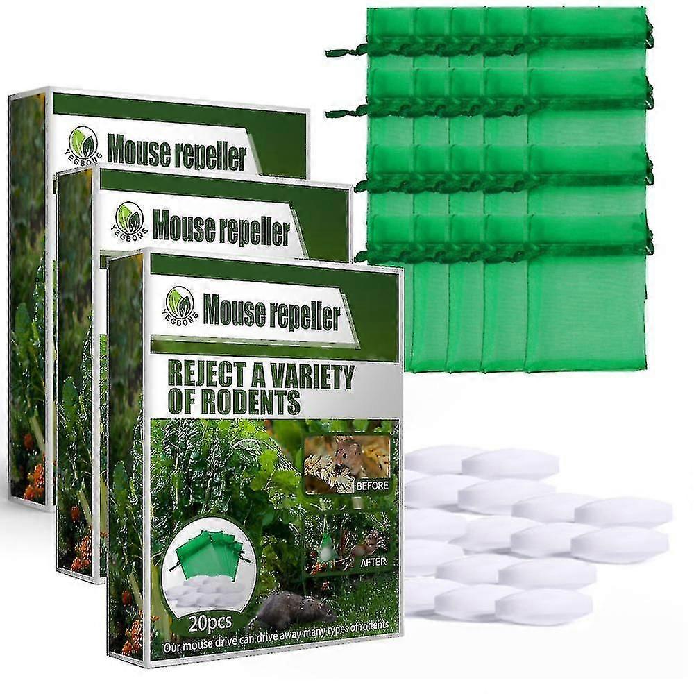 Rodent Repellent Peppermint Oil To Repels Mice And Rats And Other Rodents Mouse Repellent 60Pcs