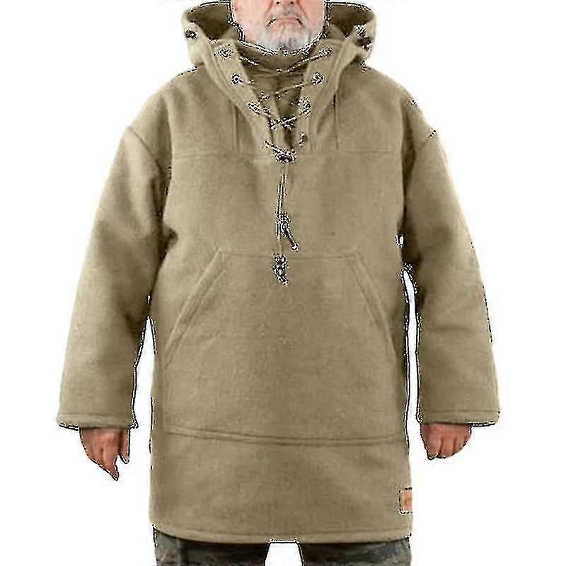 Winter Men's Leisure Jacket Hooded Wool Heavy Coat And Sweatshirt