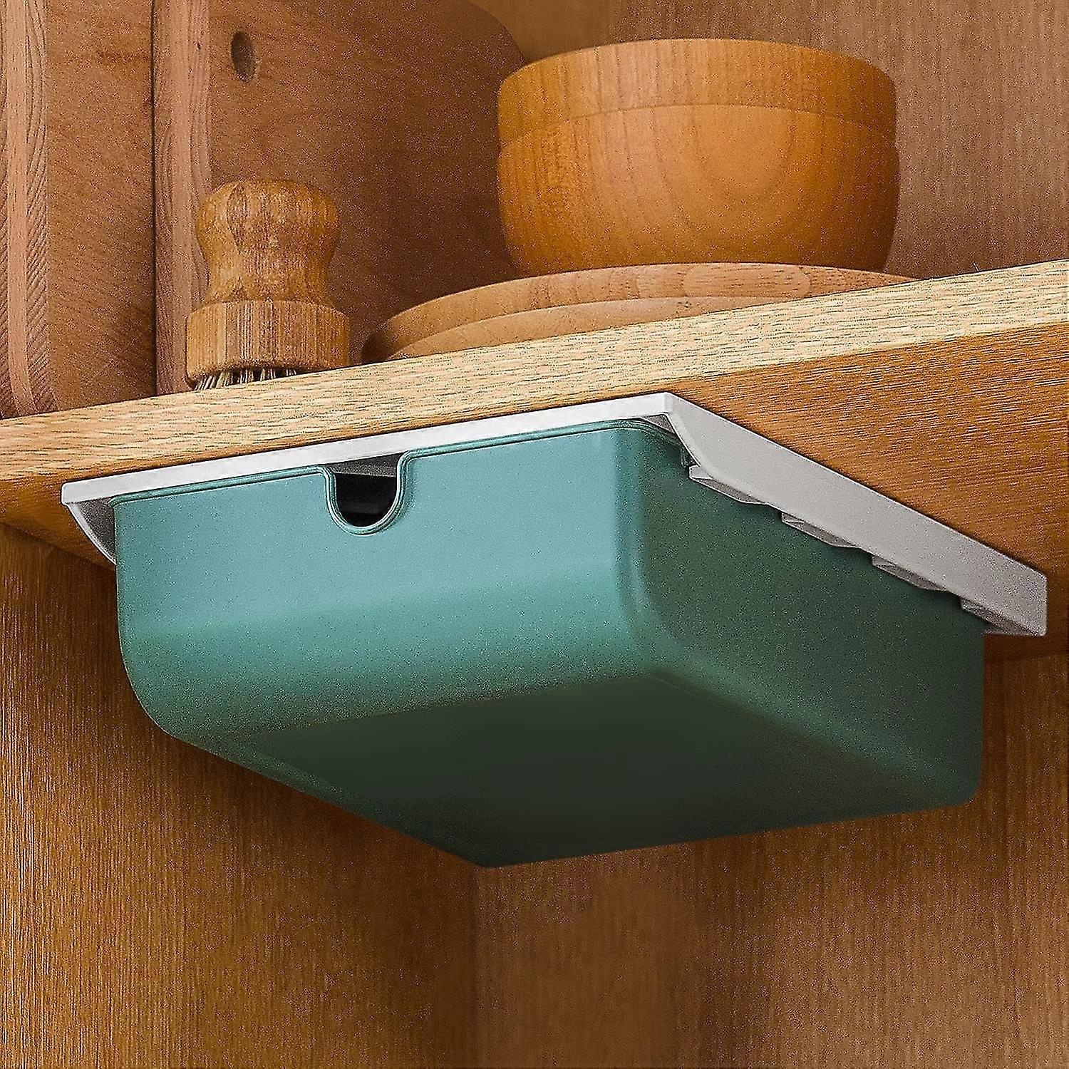 Under Desk Drawer, Self Adhesive Hidden Drawer Under Table, Desk Storage Box