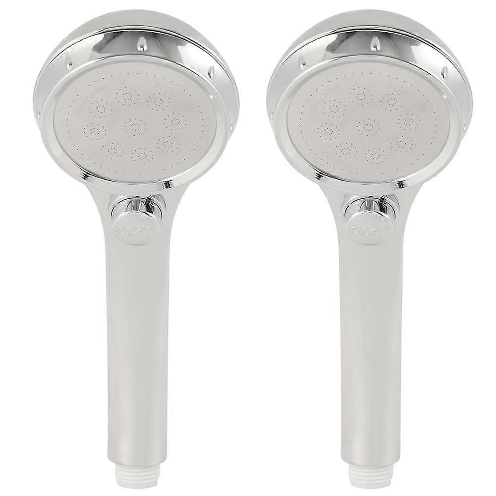 Handheld Shower Head 2PCS High Pressure Shower Spray Set with Adjustable Settings and Durable Chrome Finish