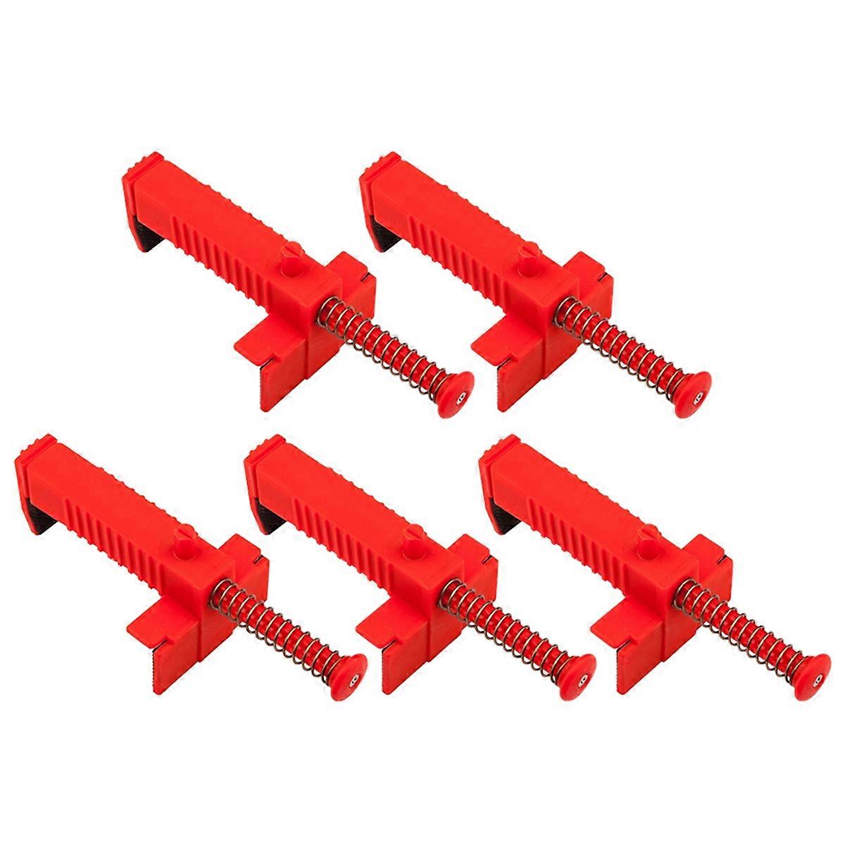 Bricklaying Wire Drawer Brick Leveling Line Runner Puller for Construction Building Fixer Measuring Tools Red 5PCS