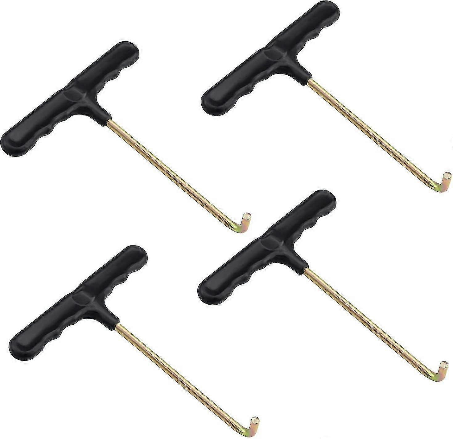 4pcs Trampoline Spring Compressor, Trampoline Tools Metal Spring Balancer T-hook Puller Hand Tool
