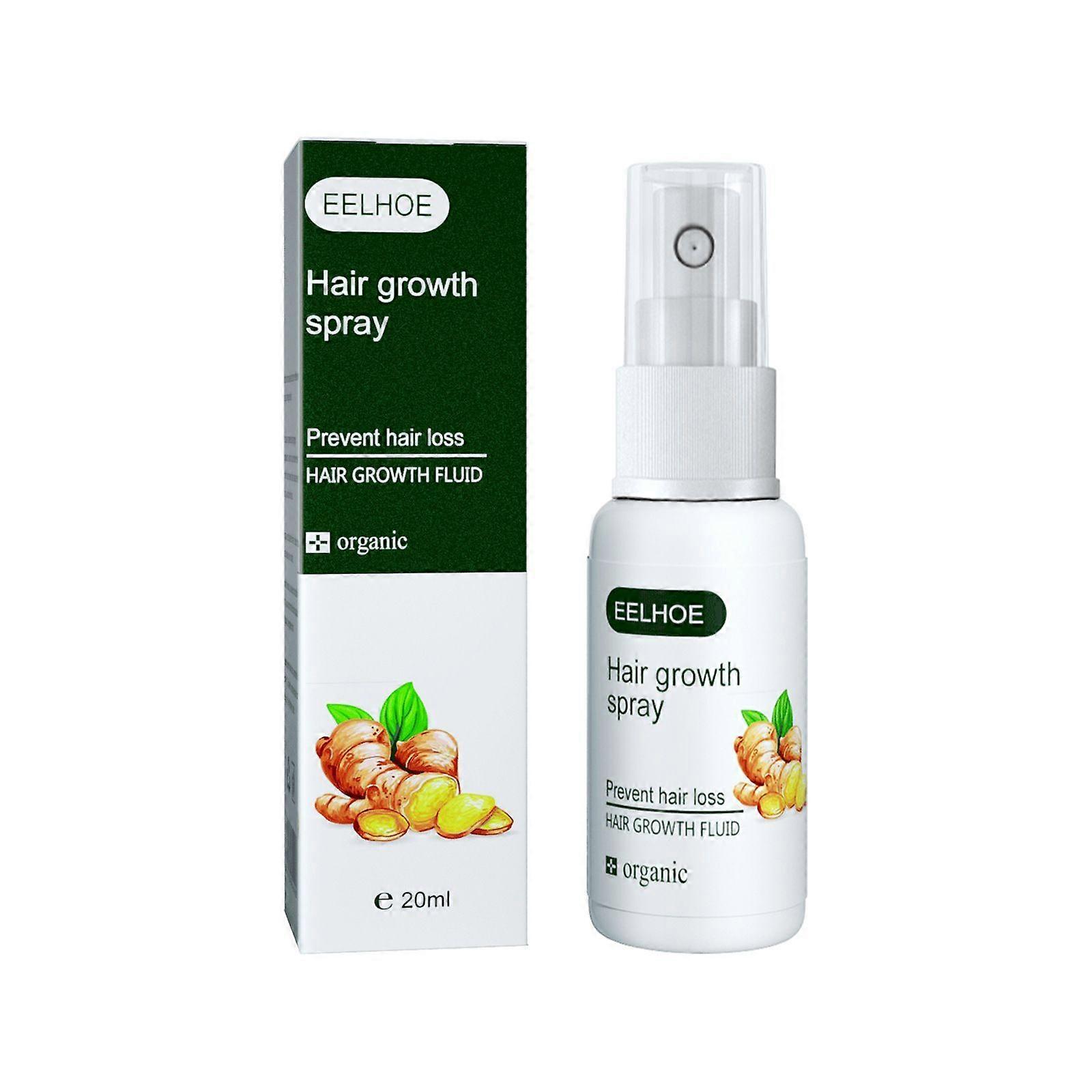 Spray Croissance Cheveux Gingembre 20ml, Traitement Anti-Chute à l’Essence de Gingembre