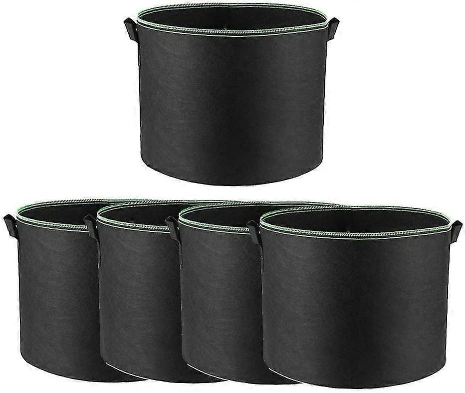 ジャガイモ栽培バッグ、5パック10ガロン野菜栽培植物バッグ（観察用）