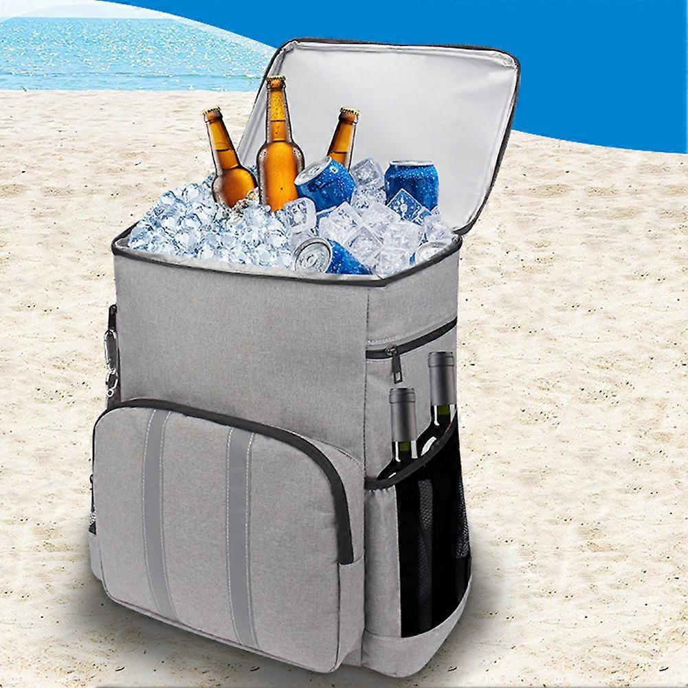 Solid-Color large Picnic Backpack Waterproof Leak-Proof Picnic Bag for Camping Travel