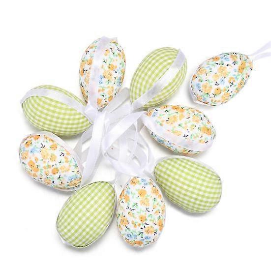 9Pcs/Pack Cute DIY Eco-friendly Hanging Egg Spring Easter Mini Decor Home Supplies