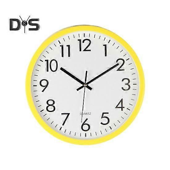 Round Wall Clock Simple Design Accurate Easy-to-Read Silent Non-Ticking Battery Operated Modern Decorative Clock