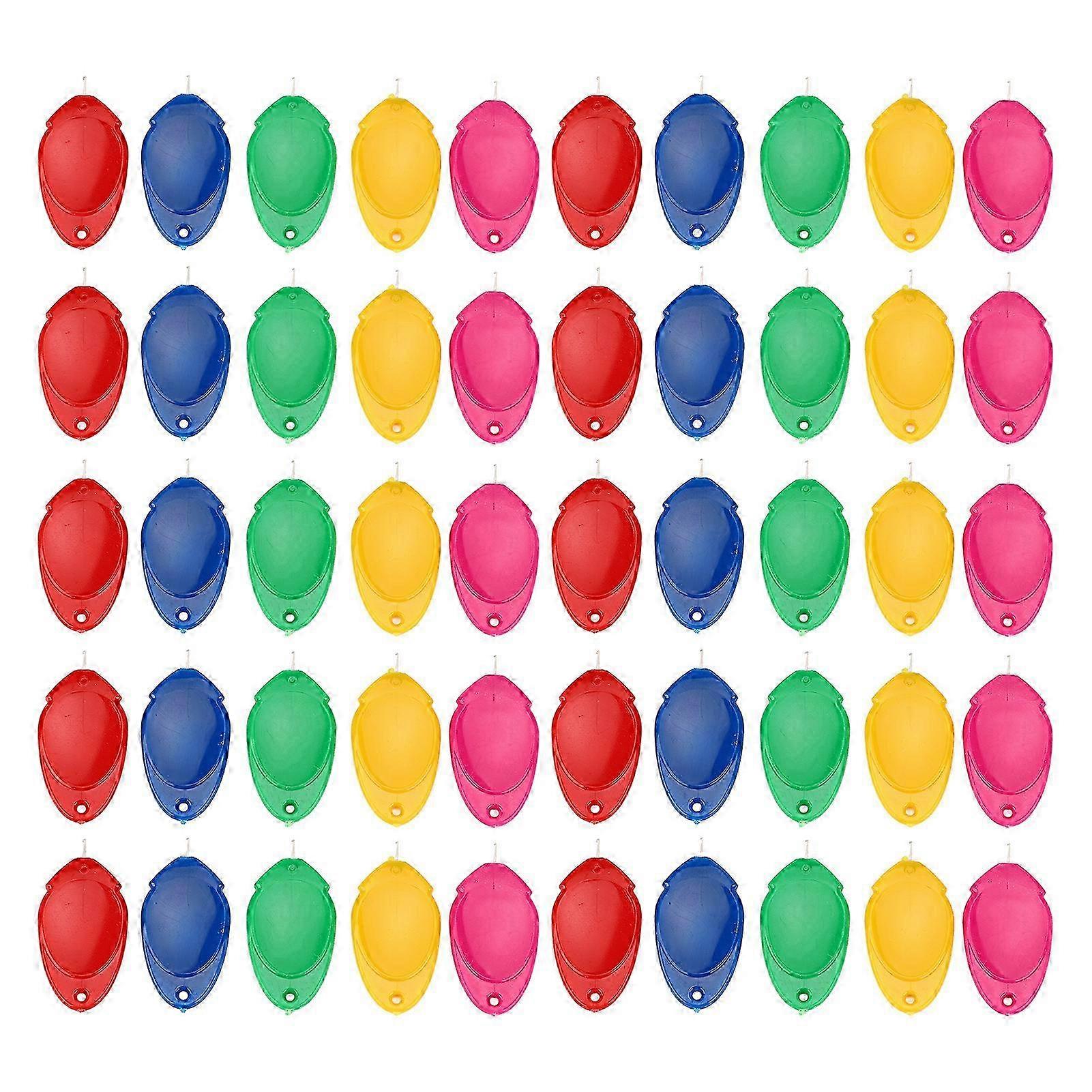 50Pcs Needle Threaders 5 Colors Small Lightweight Needle Sewing Threader Tools for Embroidery Needlework