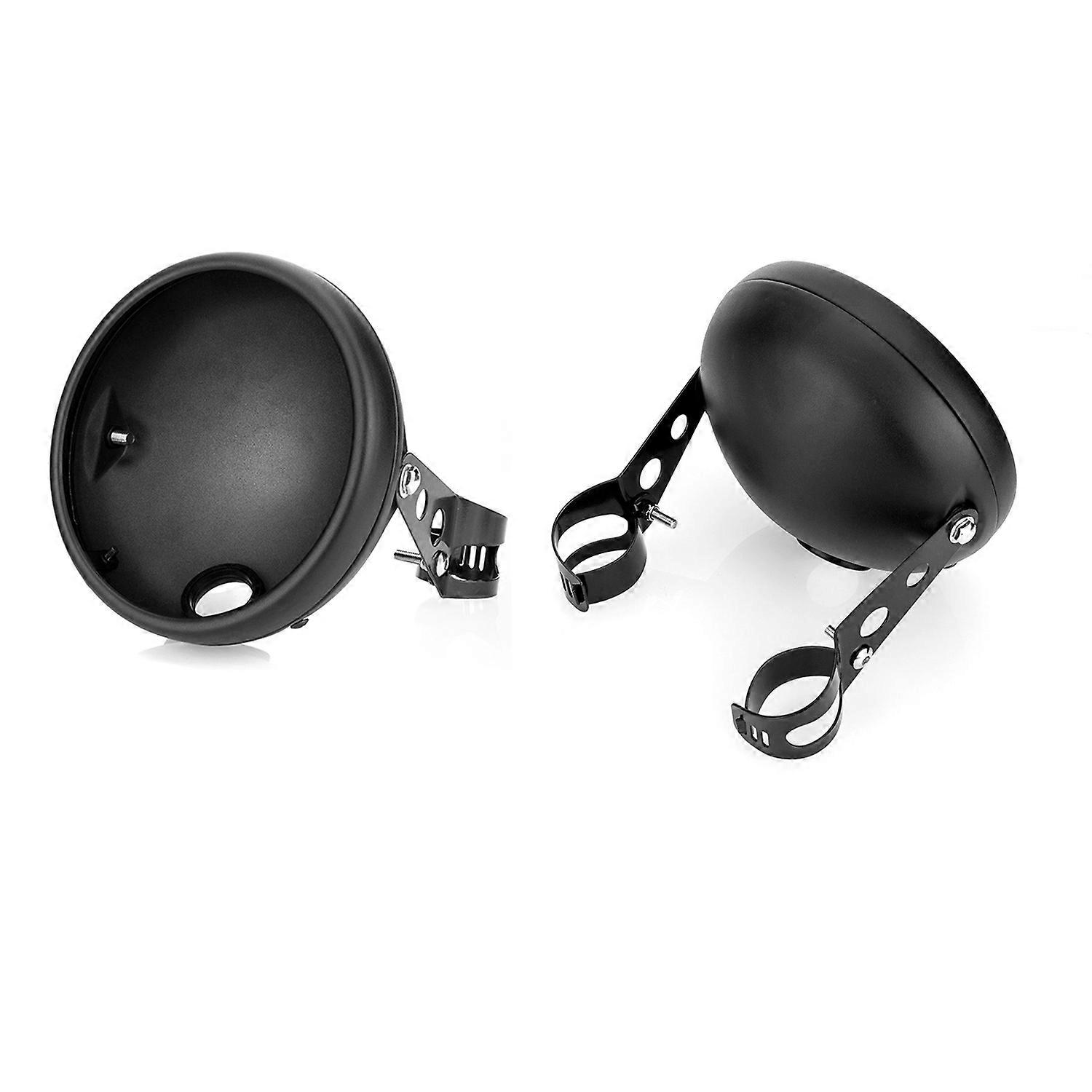 7 Inch Motorcycle LED Headlight with Housing Bucket and High/Low Beam Turn Signal DRL Angle Eyes 7''