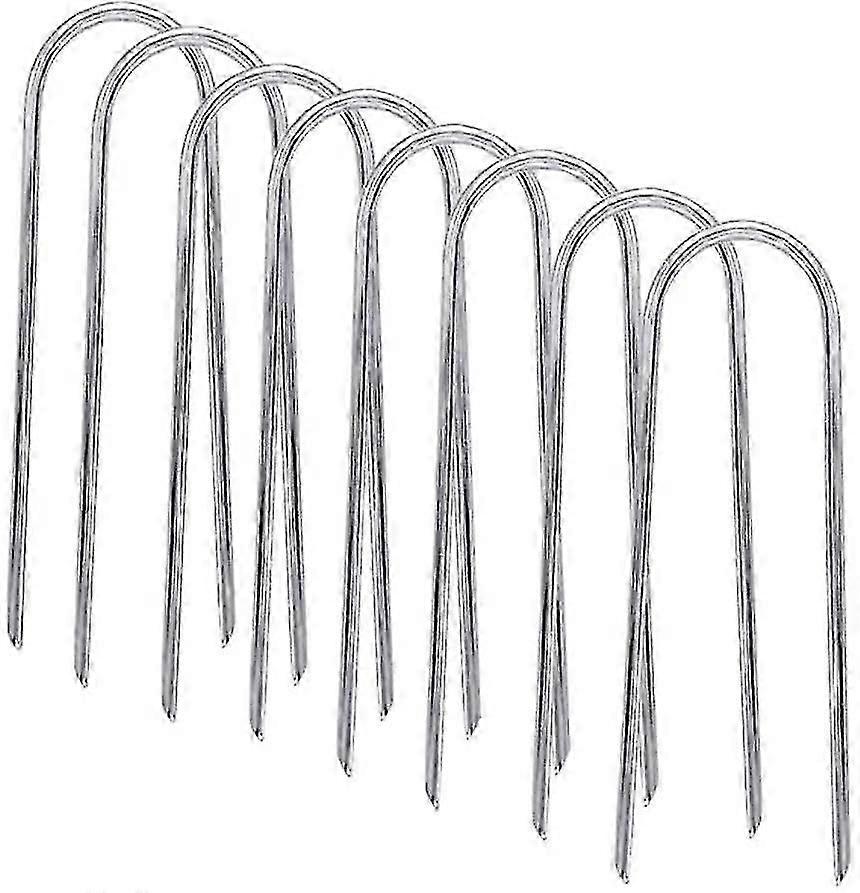 Trampolini Wind Stakes Heavy Duty U Type Sharp Ends Safety Ground Anchor Acciaio zincato per