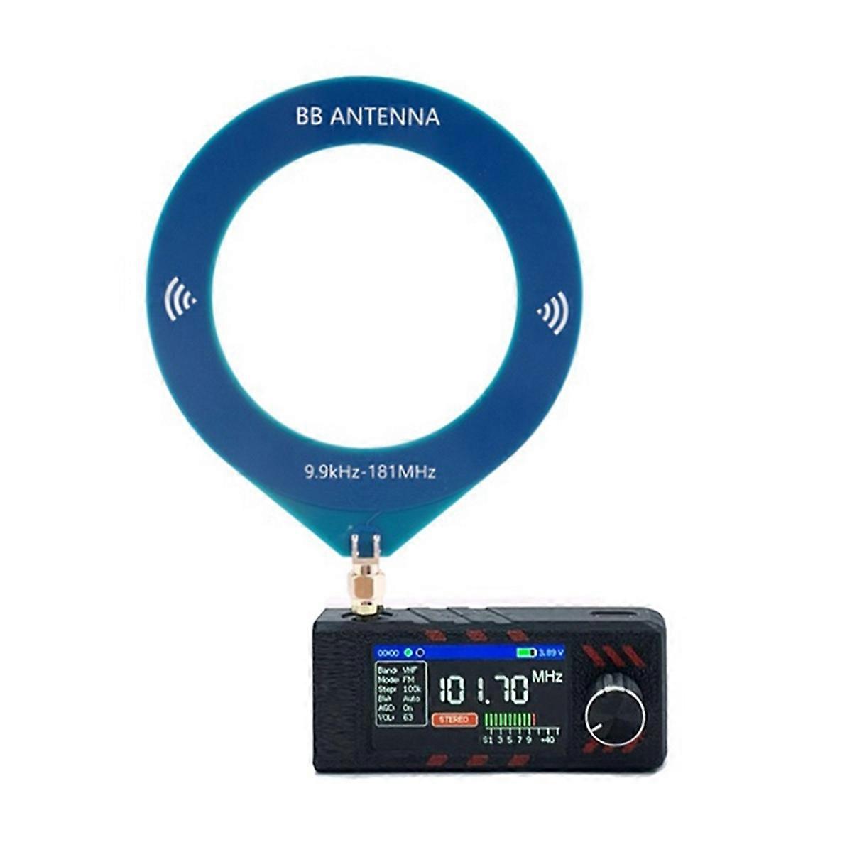 SI4732 0.5-108mhz Portable Radio LSB USB AM FM 1.9inch IPS Screen All Band Receiver with Antenna HF