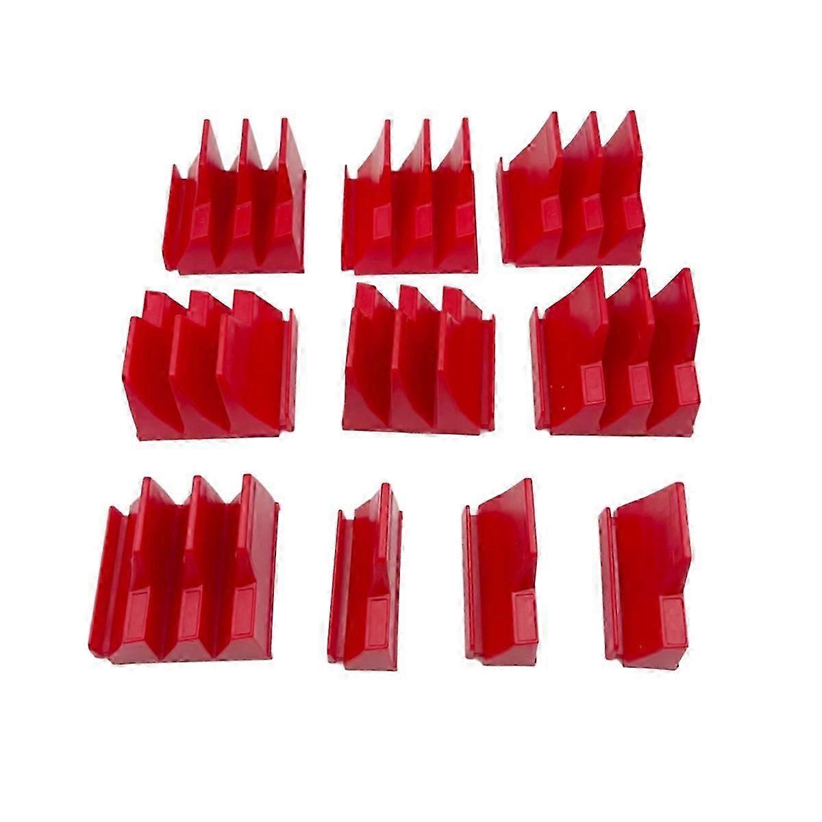 Red Wrench Storage Rack for 23 Wrenches - Organizer and Holder