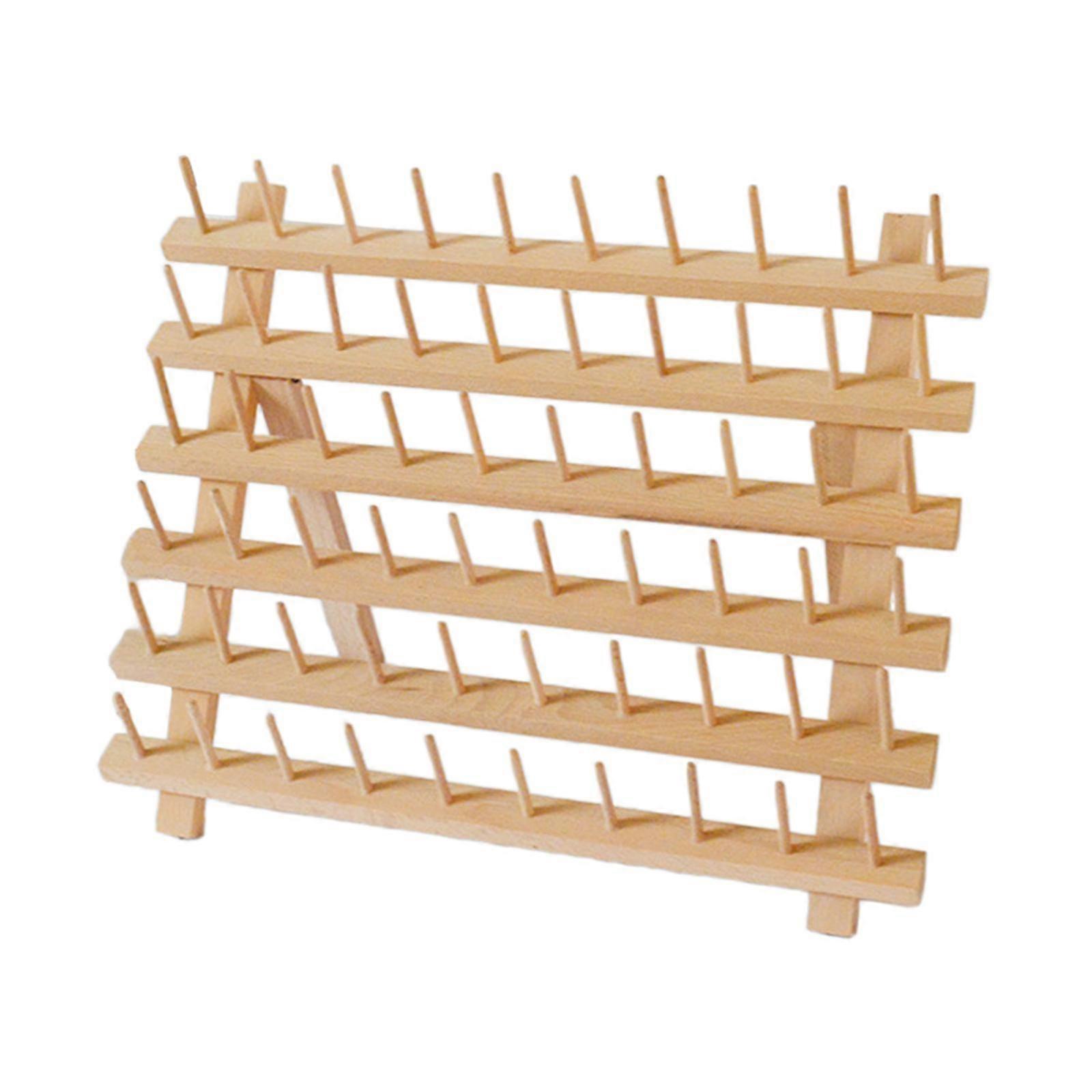 Spool Holder Wall ing Pine Wooden Sewing Thread Storage for Tailors Embroidery