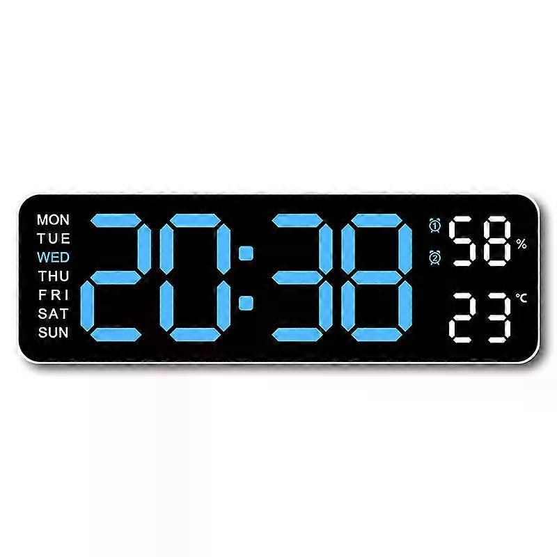 Digital LED Large Display Wall Desk Alarm Clock With Calendar Temperature Date