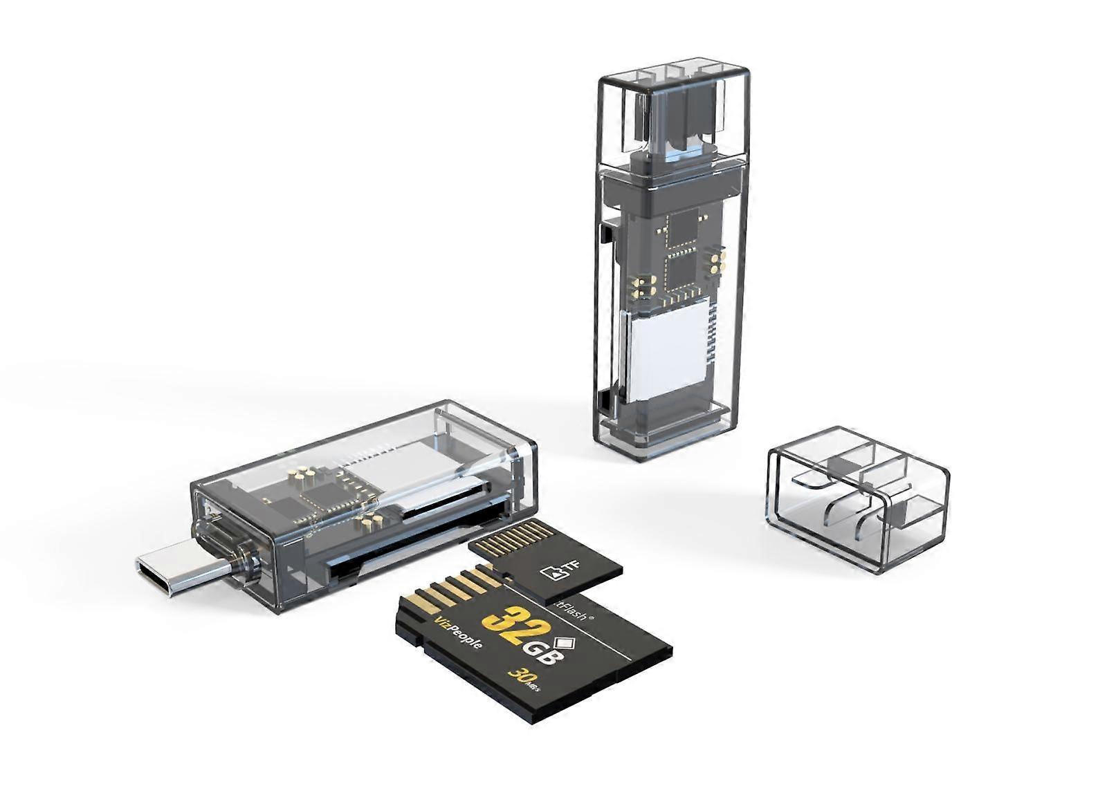 Transparent Card Reader for PC/Laptop/Smartphone