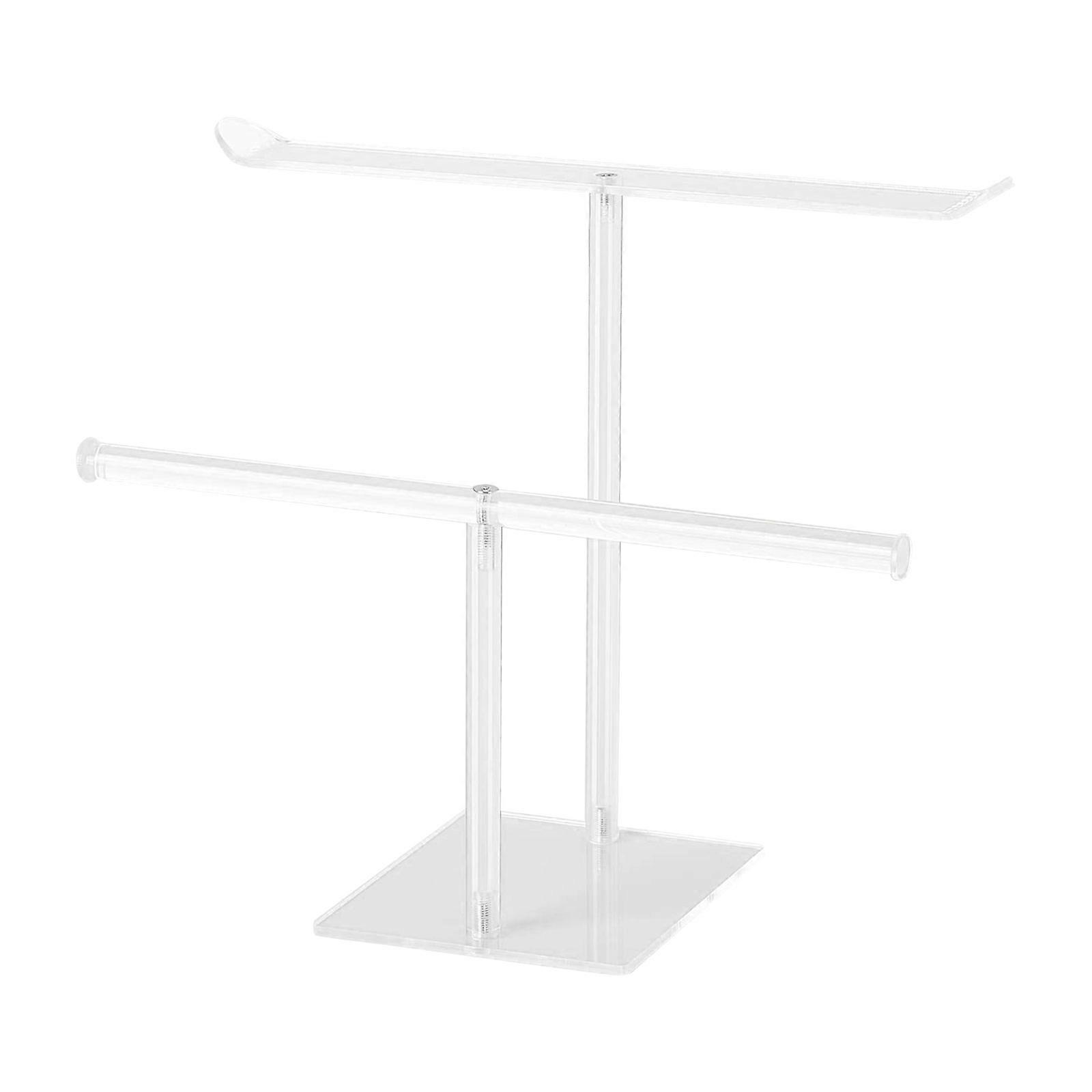 ネックレスディスプレイ用透明アクリルヘッドバンドオーガナイザースタンドヘアアクセサリー女性少女