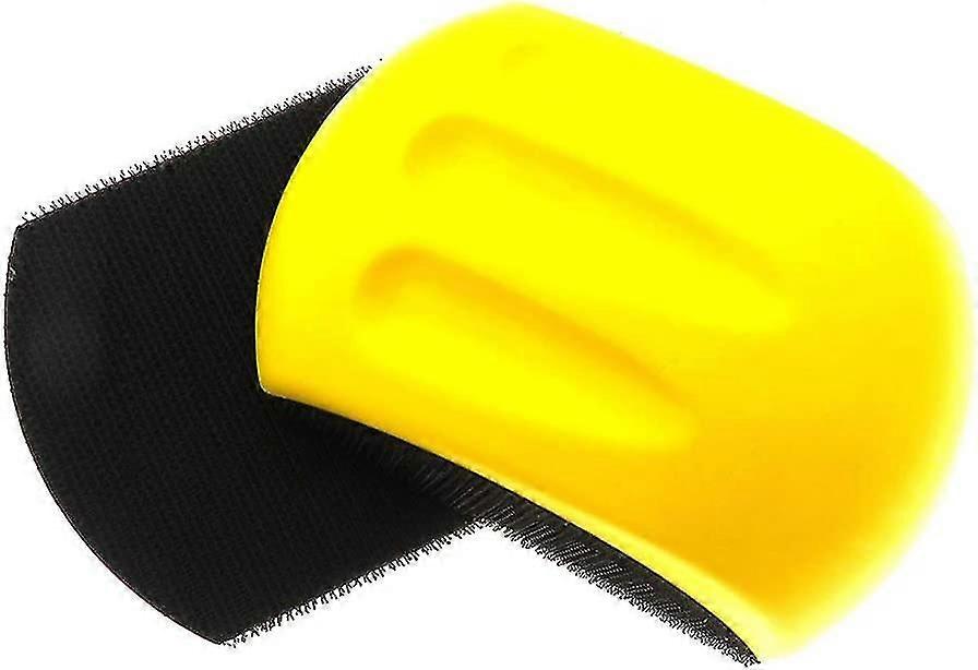 2pcs 5" Hand Sanding Block, Hand Sanding Block Mouse Sanding Hook And Loop Mouse Polishing Pad