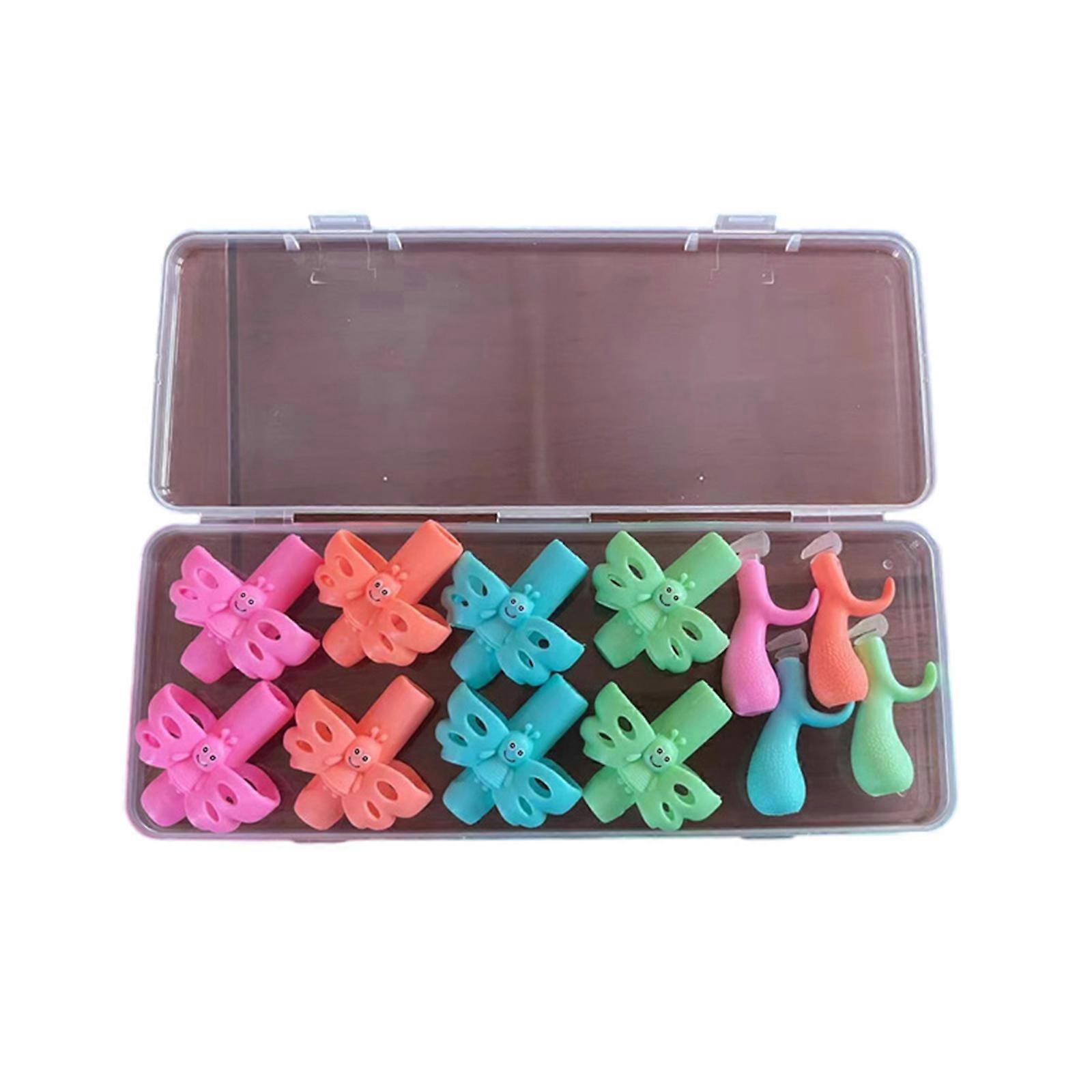 1 ensemble de crayons en forme de papillon Grip Correction de la posture Formation Aide à l’écriture Enfants Crayon d’écriture Pince Porte-crayon