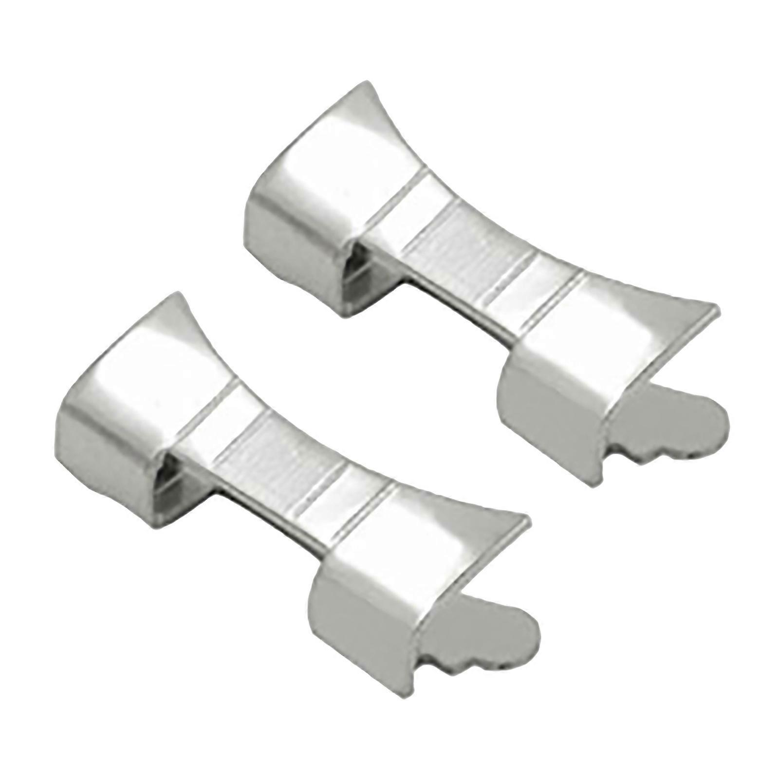 2pcs Universal Stainless Steel Watchband Connector Adapters With Quick Release for Easy Replacement