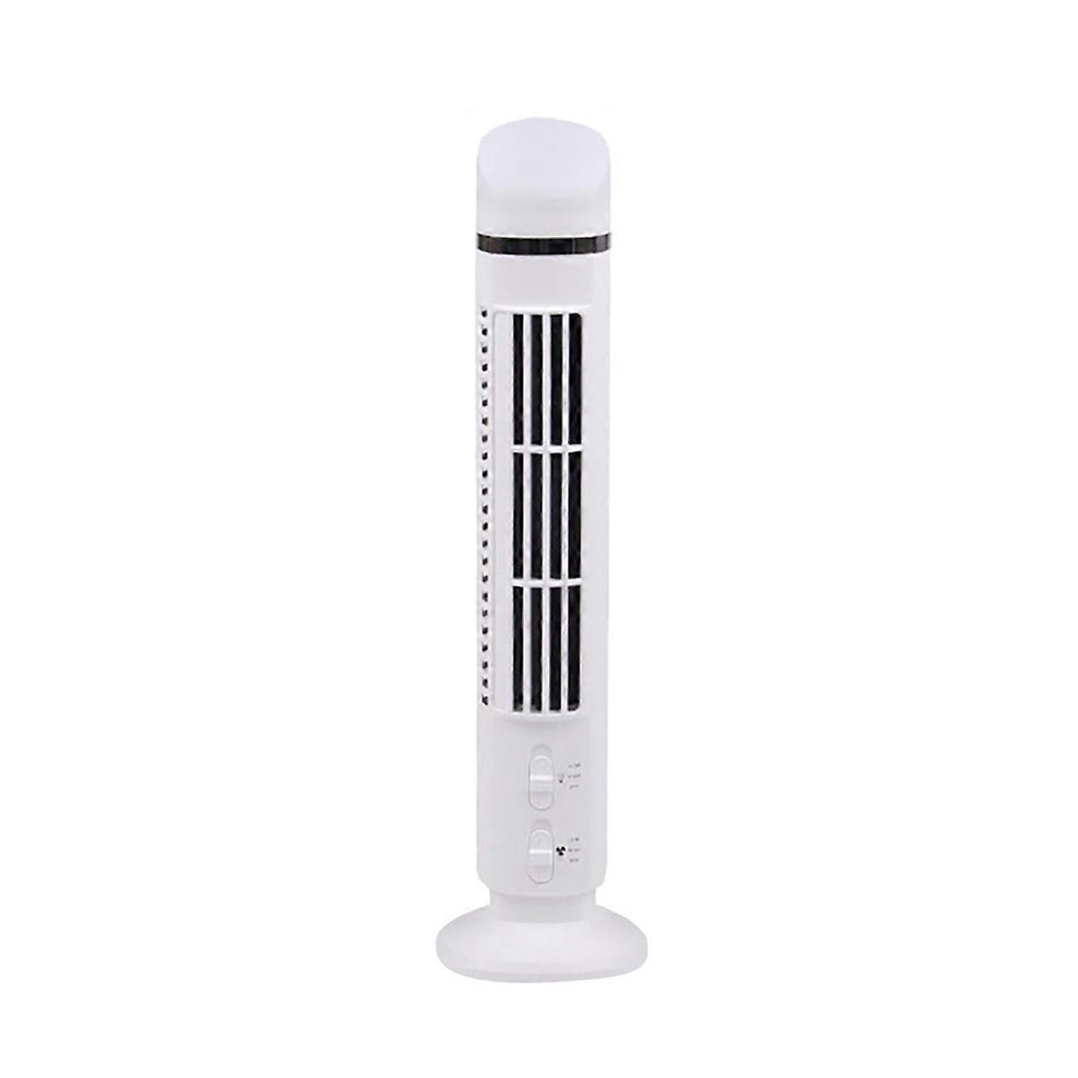 Luchtkoelerventilator, gestroomlijnde torenventilator met LED, USB-interface wit