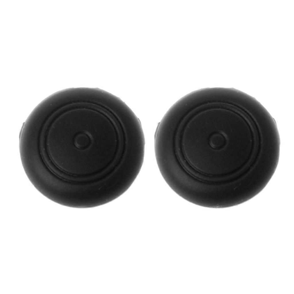 2 Pçs / set Soft Analog Thumb Stick Grip Cap Joystick Capa Protetora para Switch NS Controller Thumbstick Cas Preto