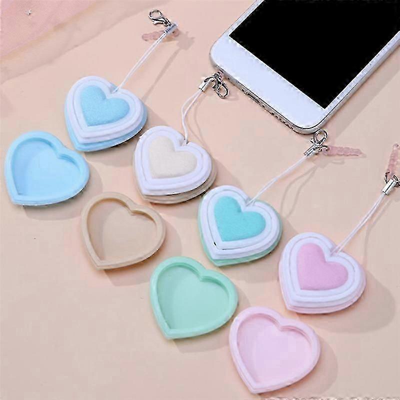Love Heart Shape Phone Wipe Cloth Screen Wipe Cleaning Glasses Lens Wipe Camera Lens Wipe Cleaning