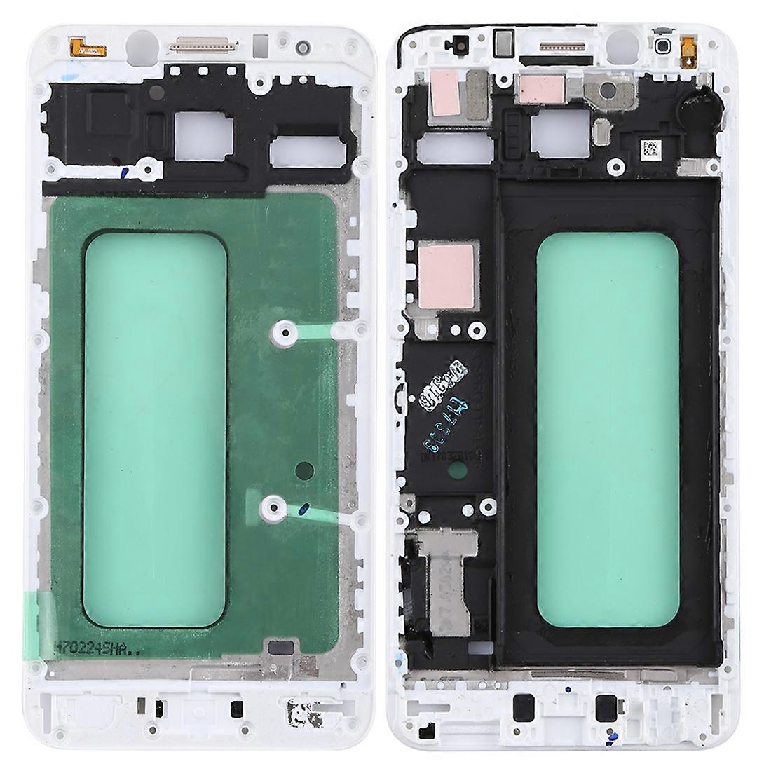 Galaxy C5 Pro用フロントハウジングLCDフレームベゼル(ホワイト)