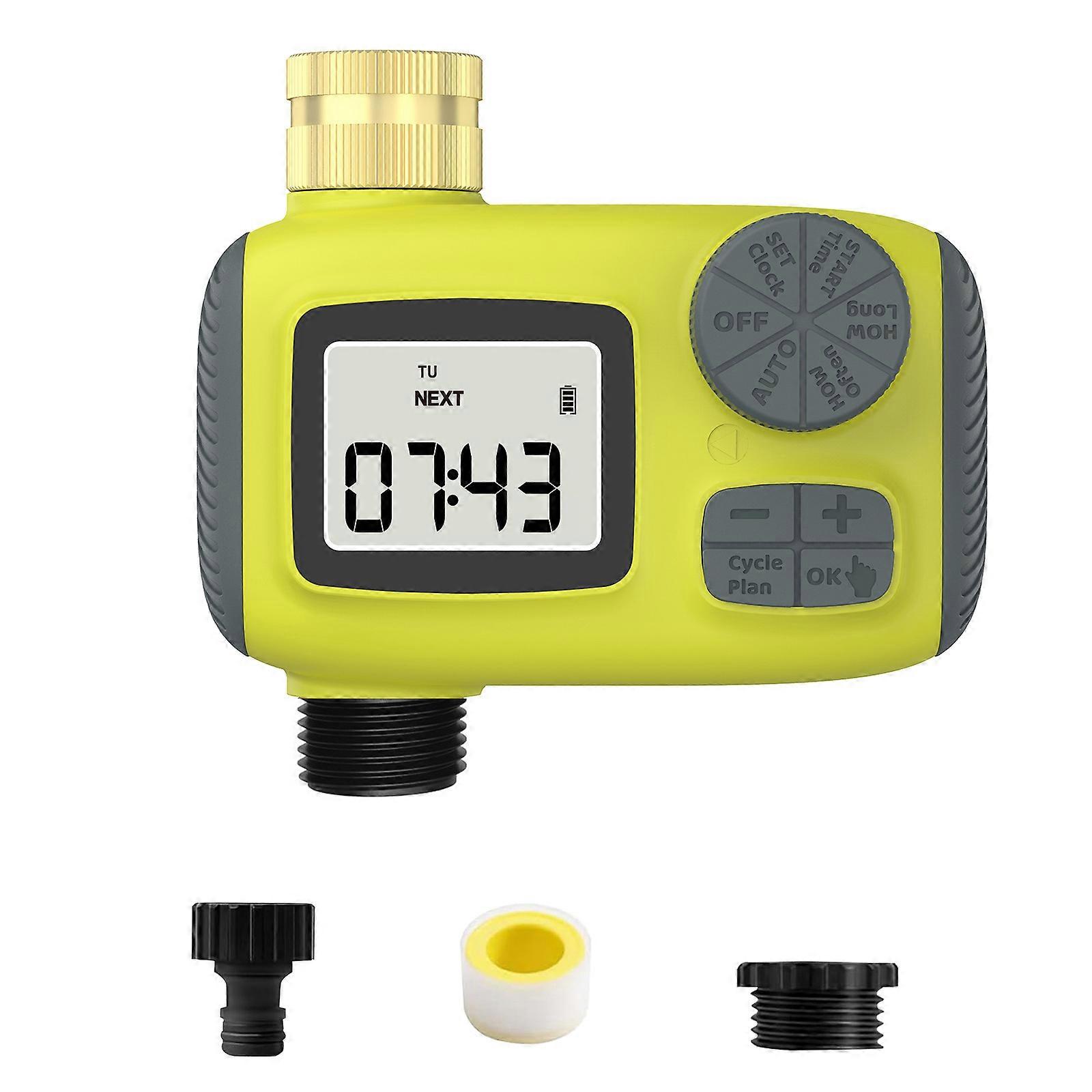 Sprinklerschlauch-Timer Programmierbarer Wassertimer für Gartenschlauch Automatische manuelle Bewässerungssysteme Wasserhahn-Timer für den Außenbereich