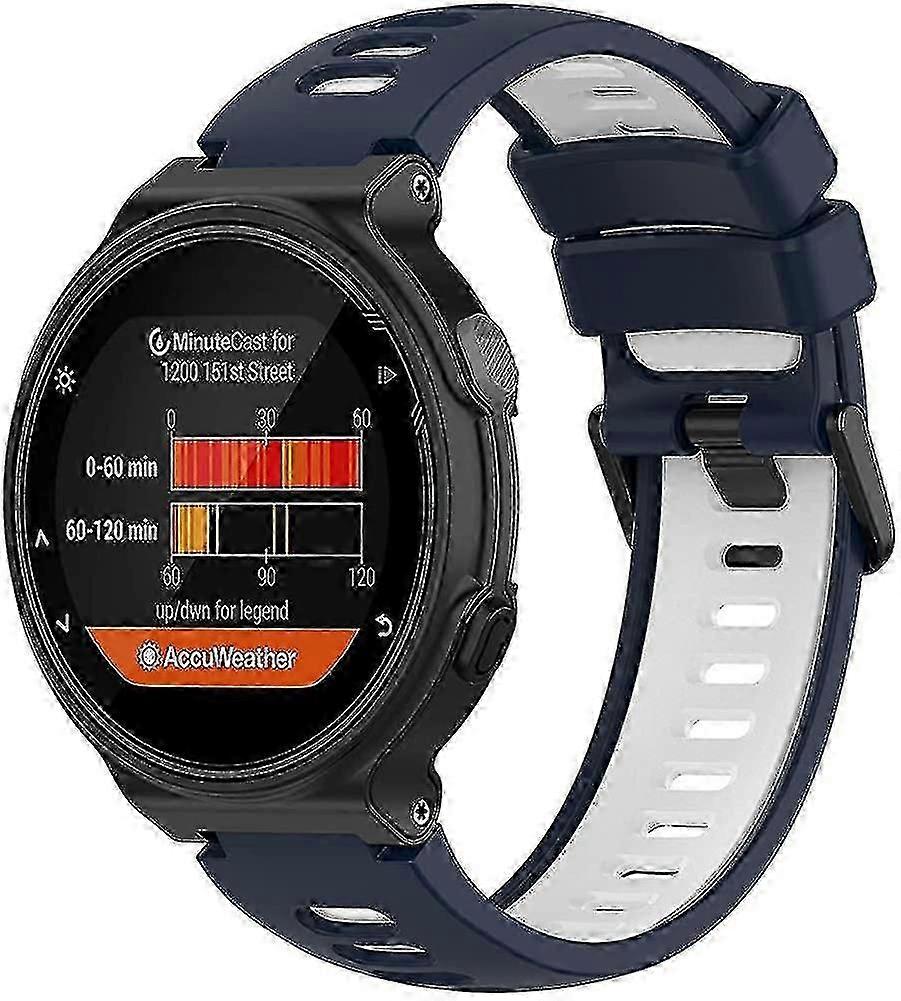 vhbw cinturino di ricambio compatibile con Garmin Approach S20, S5, S6 smartwatch - acciaio inox chiusura magnetica nero