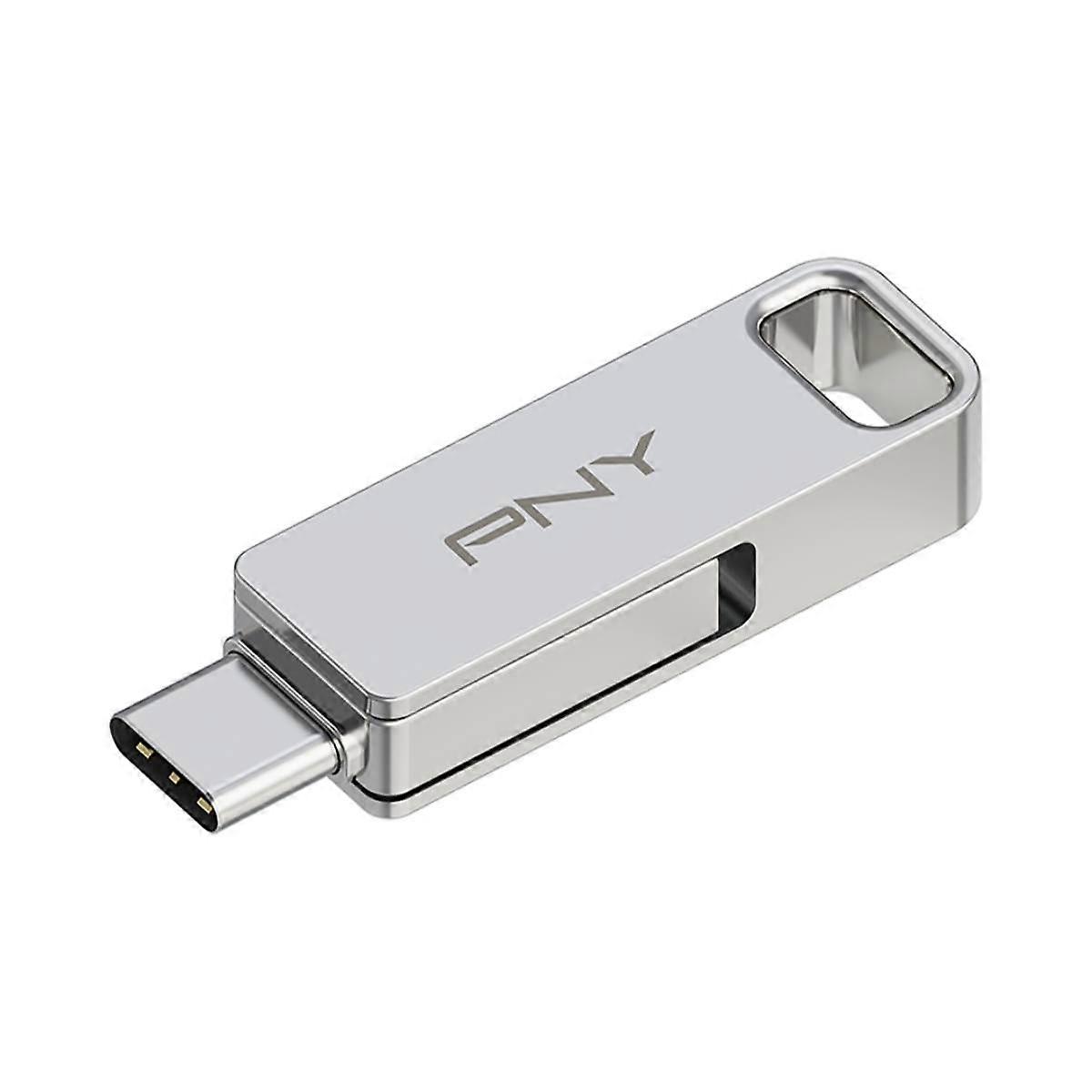 USB OTG Key 2 in 1 USB-A 3.2/USB-C Duo Link 256GB, Silber