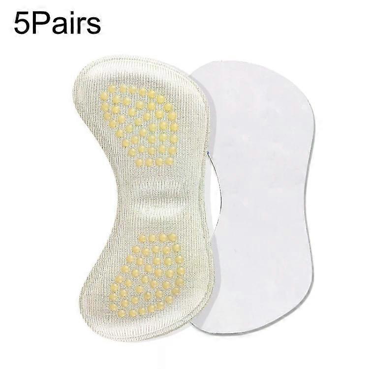 High-Heeled Shoe Protectors-5 Pairs Soft Anti-Slip Stickers (Skin Color) Skin Color,060 (Skin Color)
