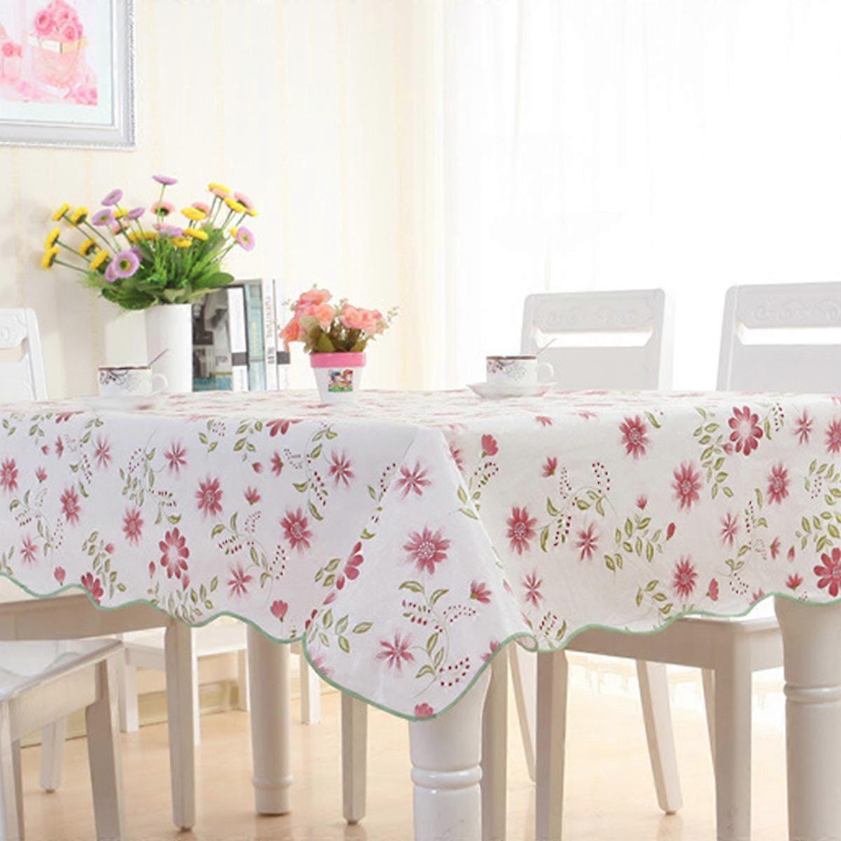 Floral spring/summer fabric indoor/outdoor tablecloth for rectangular tables