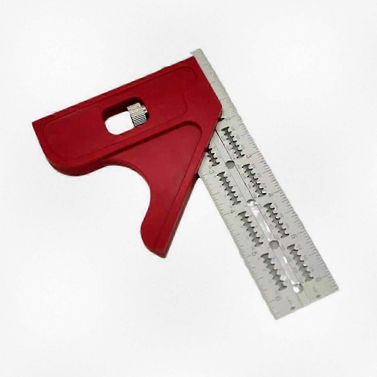 Adjustable Angle Measuring Tool for Woodworking with Scalable Edge and Protractor Features