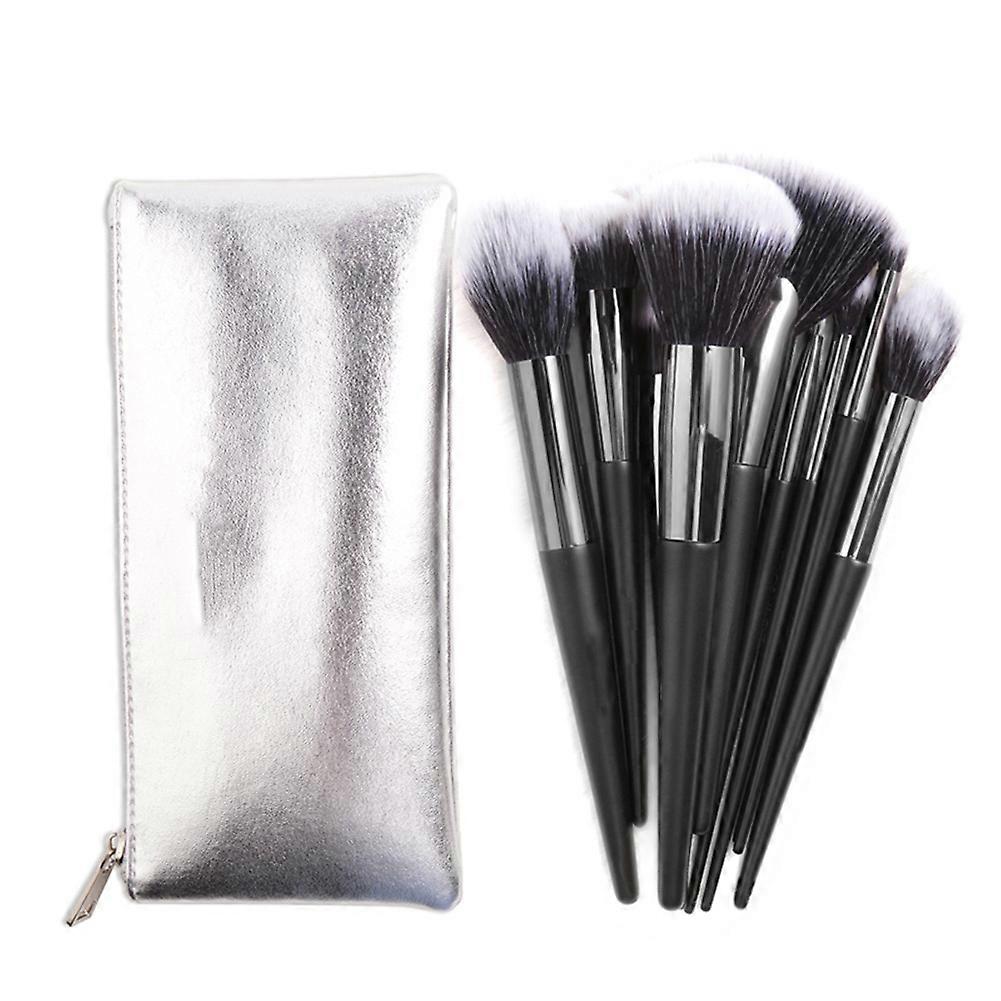 10Pcs Portable Multi-Function Eyebrow Eyeshadow Cosmetics Makeup Brush Set