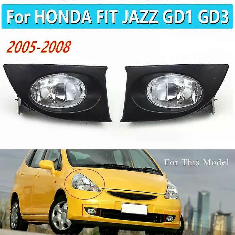 Applies to Fog Lamp Fog Light Front Bumper Lamp Hatchback Foglight Foglamp For HONDA FIT JAZZ GD1 GD3 2005 2006 2007 2008