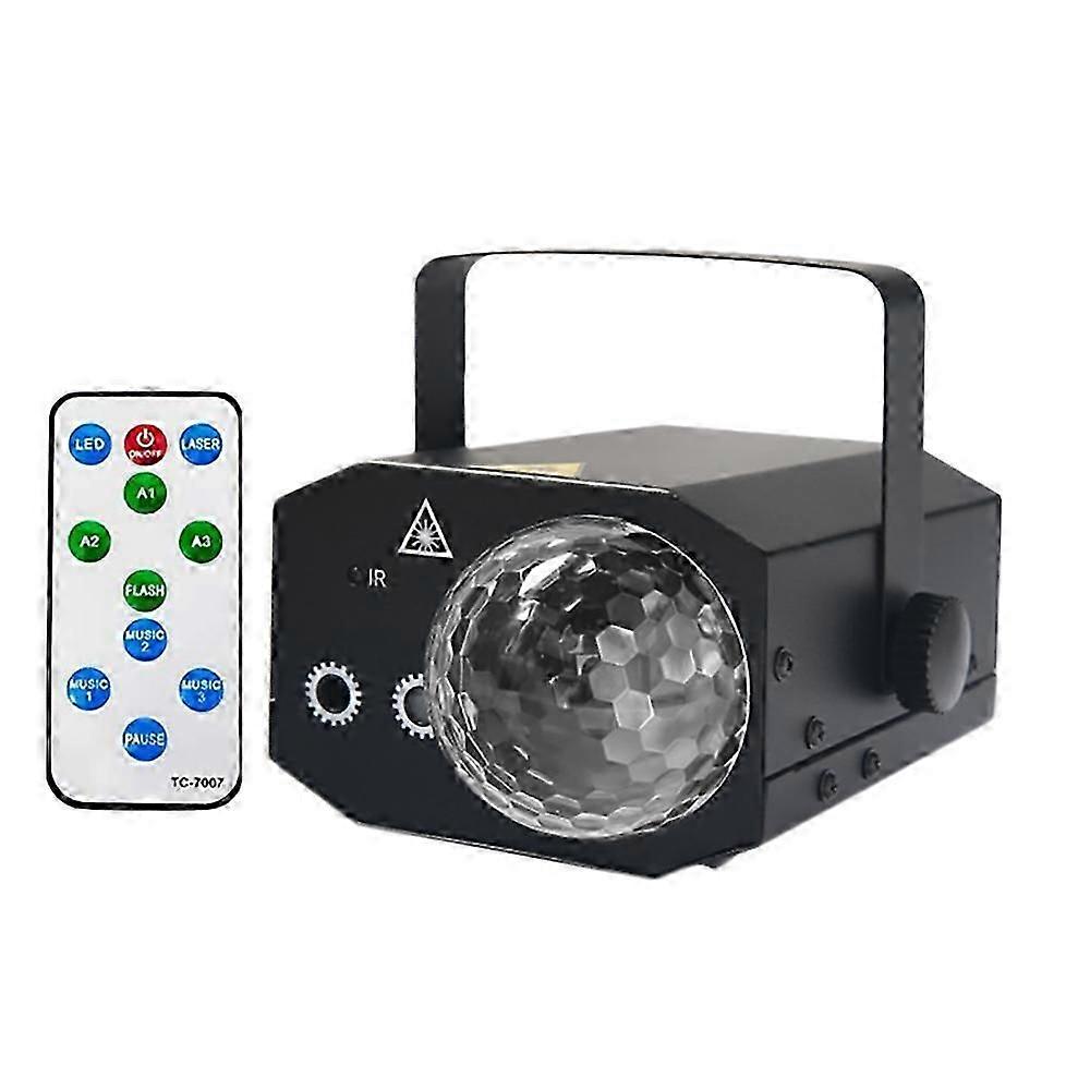 Party Light LED Crystal Ball Light Sound Controlled Remote Control Projection Effect Suitable for K