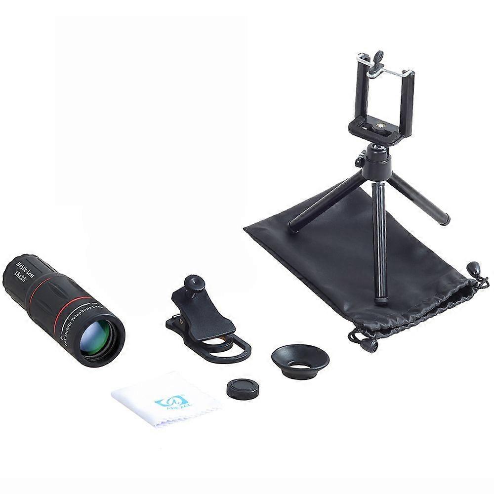 Universal 18X25 Monocular Zoom Hd Optical Cell Phone Lens Observing Survey 18X Telephoto Lens With Tripod For Smartphone
