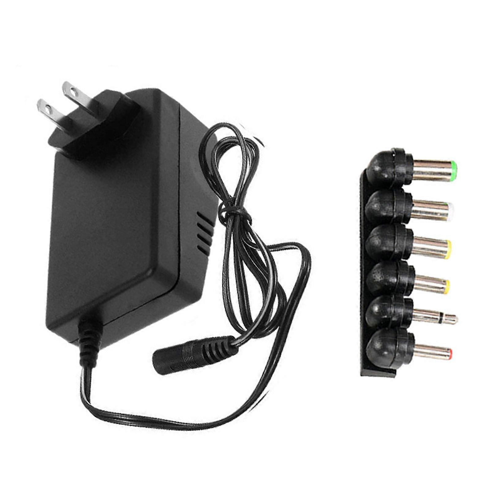 12V 3A Charging Cable for LED Strips Speaker, Camera, DVDs Player, Mobile Hard Drive, LCD Screen (with 6 Connectors)