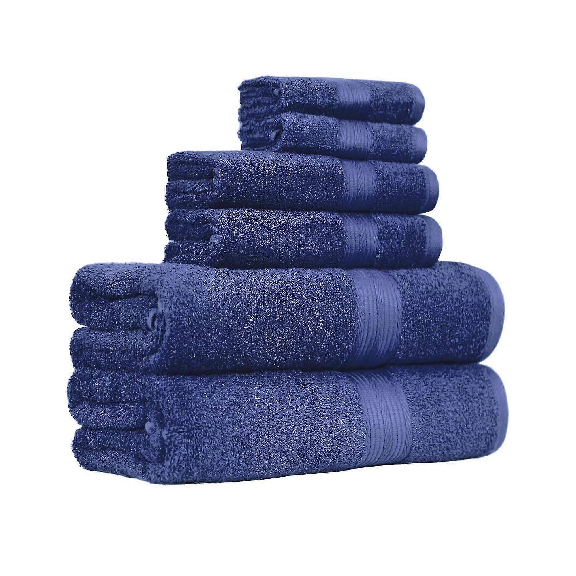 6-pack oversized fade-resistant towel set for bathroom