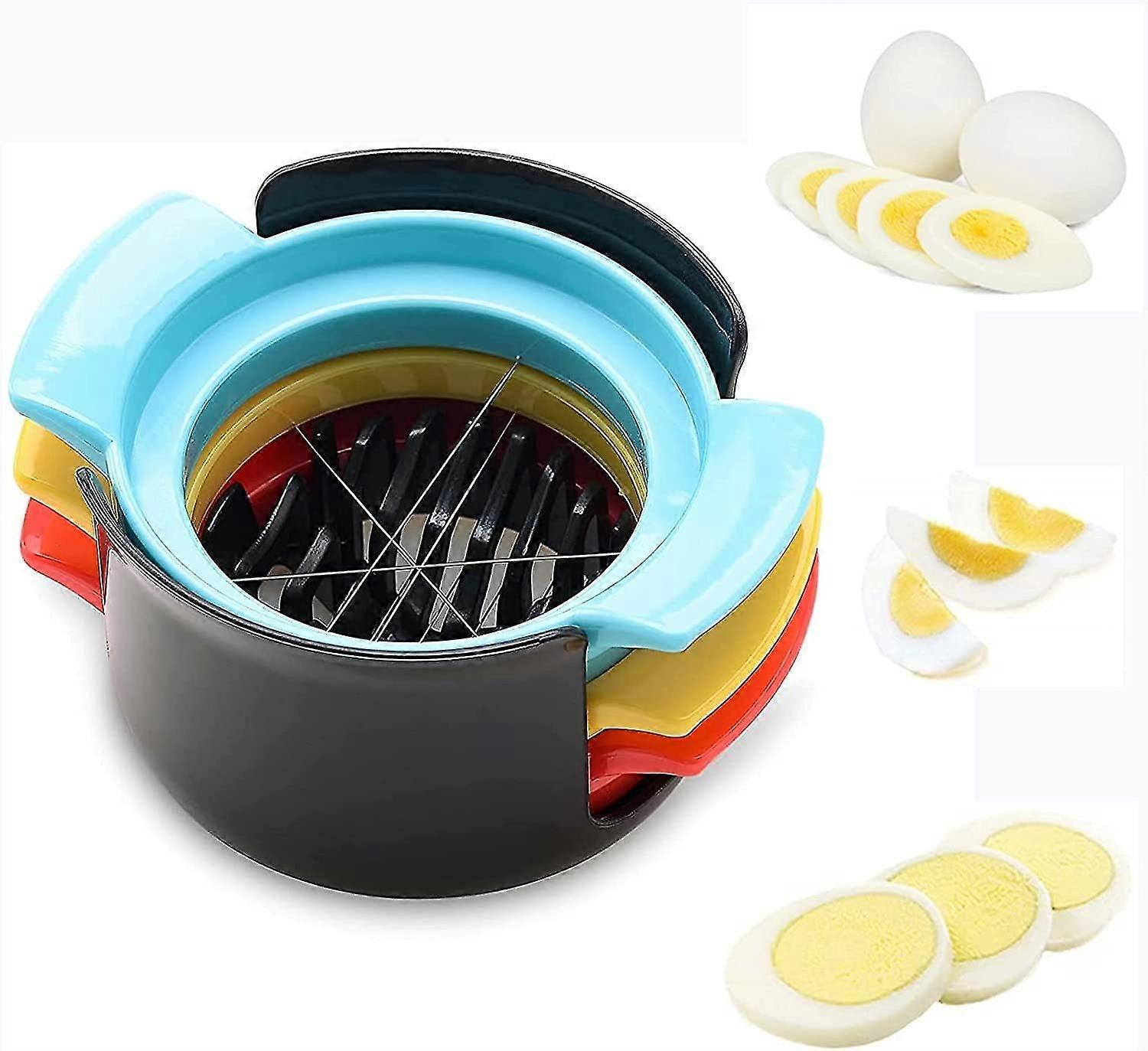 3 In 1 Oval Shaped Durable Stainless Egg Cutter