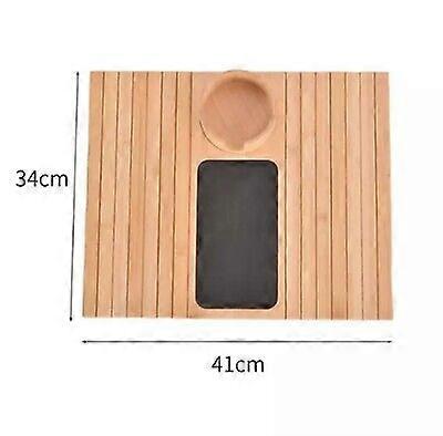 Couch Hacks,Bamboo Sofa Arm Tray Couch Cup Holder Armrest Table