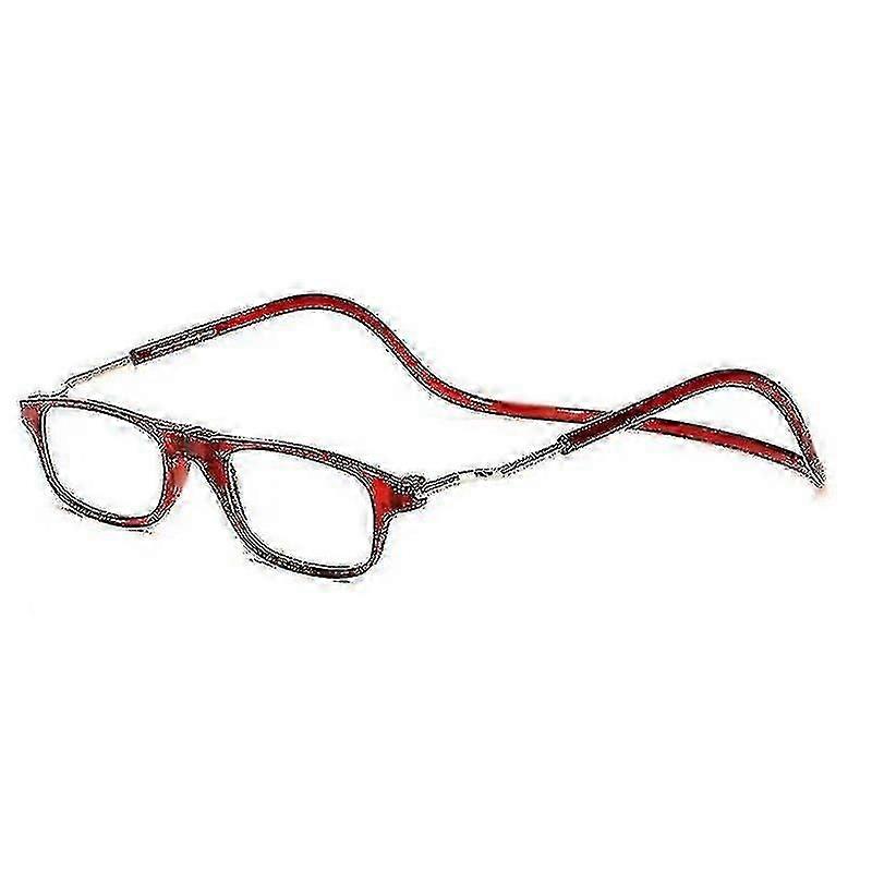 Flexible magnetische Lesebrille hängender Hals Faltbar Einstellbare klare Lesebrille