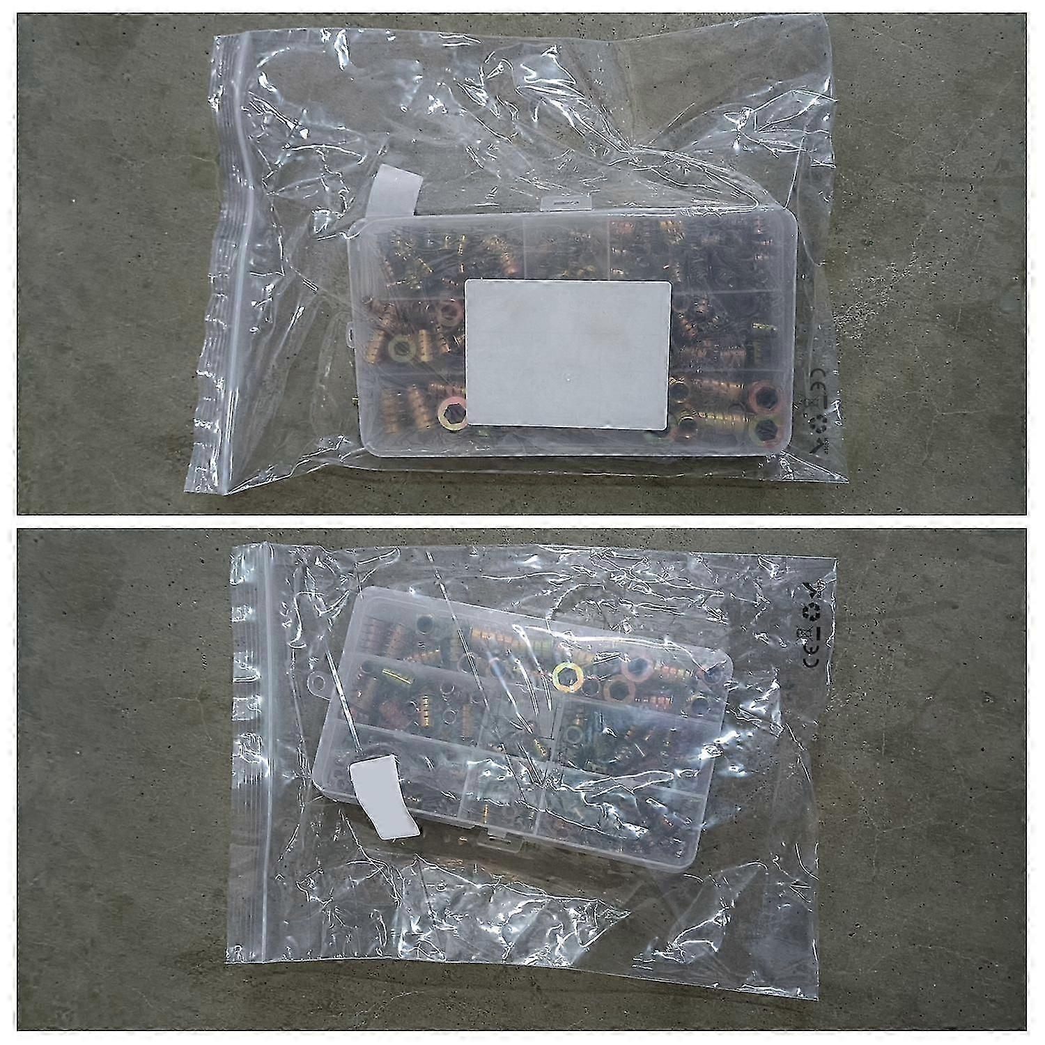 Kit d'outils pour inserts filetés, écrous, inserts en bois, vis pour meubles M5/M6/M8 (165 pièces)