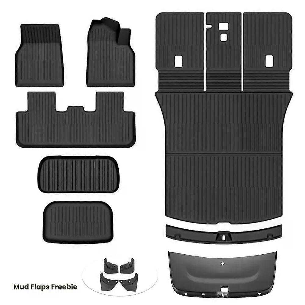 For Tesla New 2025+ Model Y Juniper TPE Anti-slip Floor Mat Waterproof Newest Upgraded Full Set Of  TPE Foot Mats Accessory