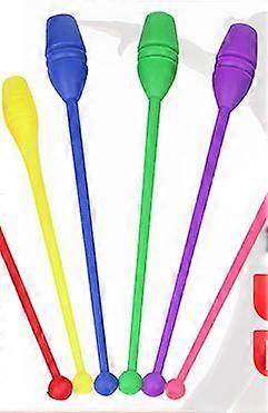 1 Pair Rhythmic Gymnastics Stick Training Clubs Equipment for Competition Practice and Skill Development in Artistic Performances 35cm