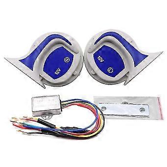 2pcs 12v 115db H Loud Electric Blast T Auto Horn Kit für Fahrrad und Auto