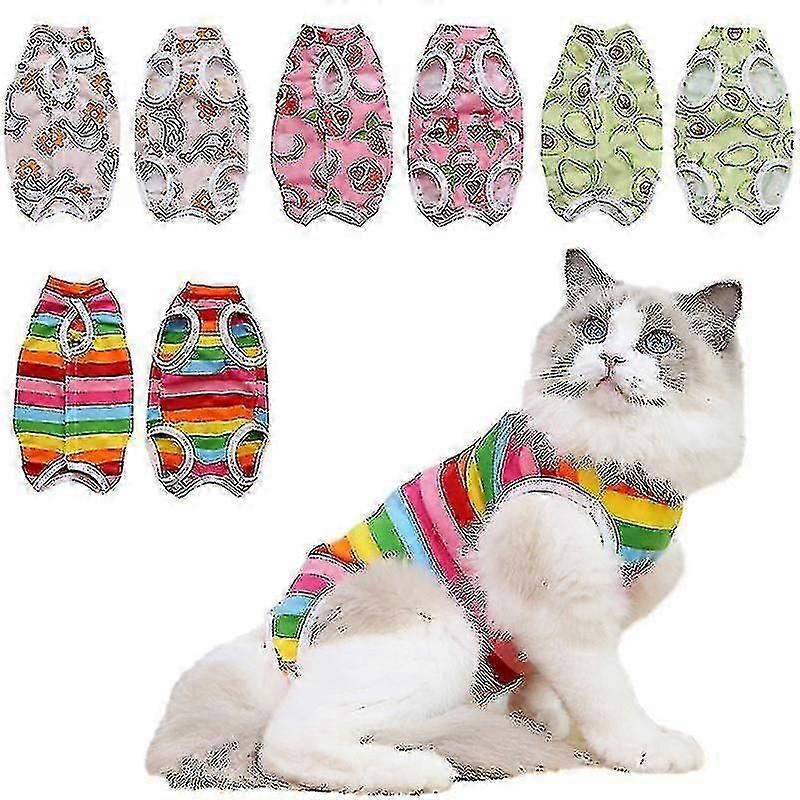 Cat Surgery Recovery Suit - Αναπνεύσιμο αντι-γλείψιμο ένδυμα υποκατάστατο για πλαστικό E-Collar_MM2