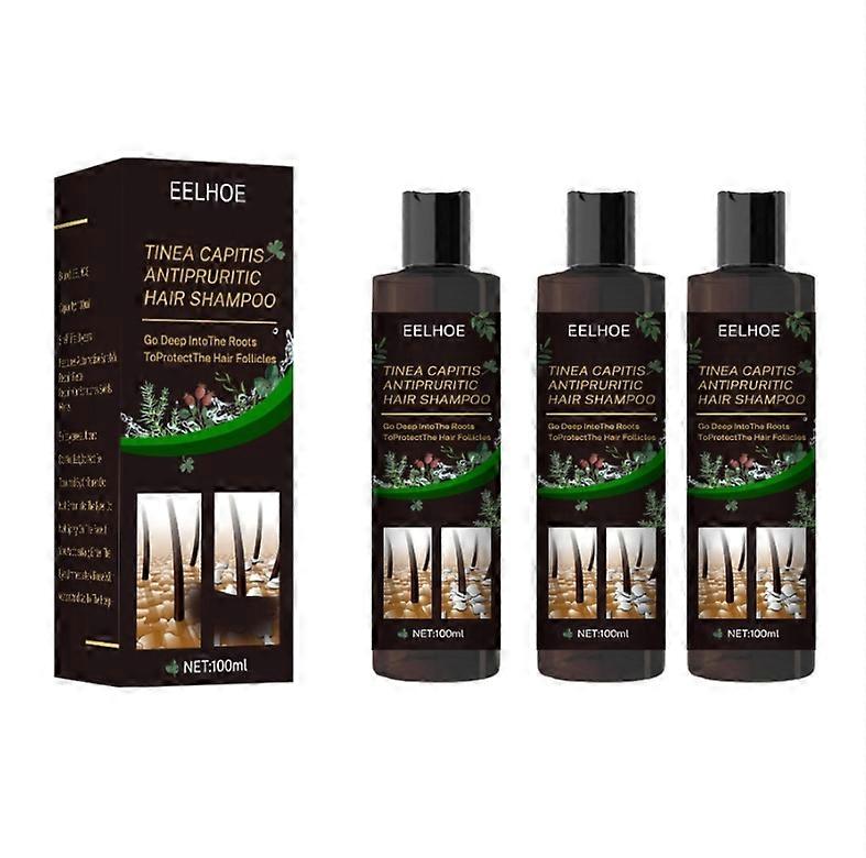 1/2/3PCS Anti-dandruff Anti-itch Shampoo, Remove Mites And Relieve Itching, Deep 100ml