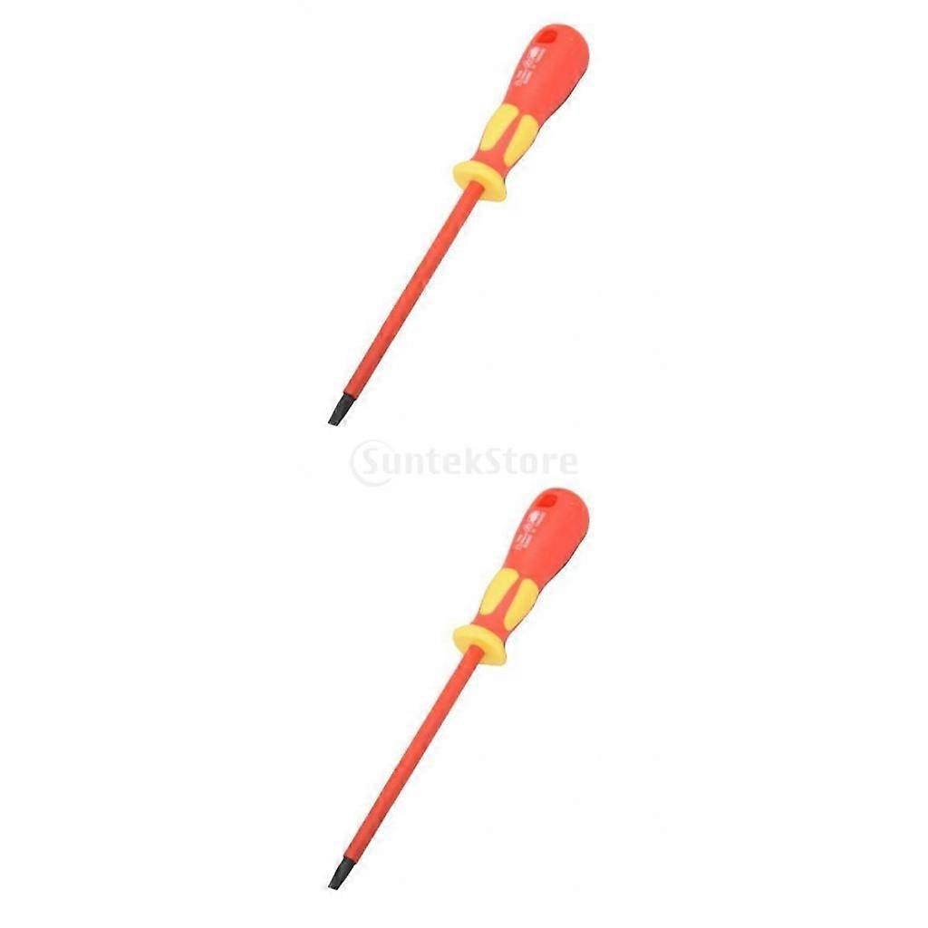 2Pcs Flat Insulated Screwdriver 2.5mm 3.0mm